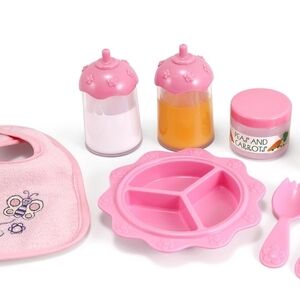 Melissa & Doug Pink Doll Feeding Accessories Set